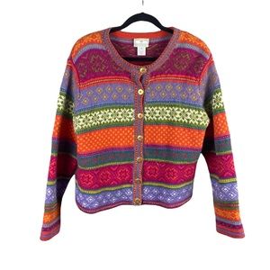 Colorful Vintage Cardigan Sweater